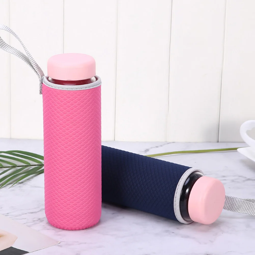 

4 pcs 550Ml Insulated Cup Cover Glass Bottle Holder Thermal Sleeve Anti-Scald Pouch Travel Water Bottle Carrier Case