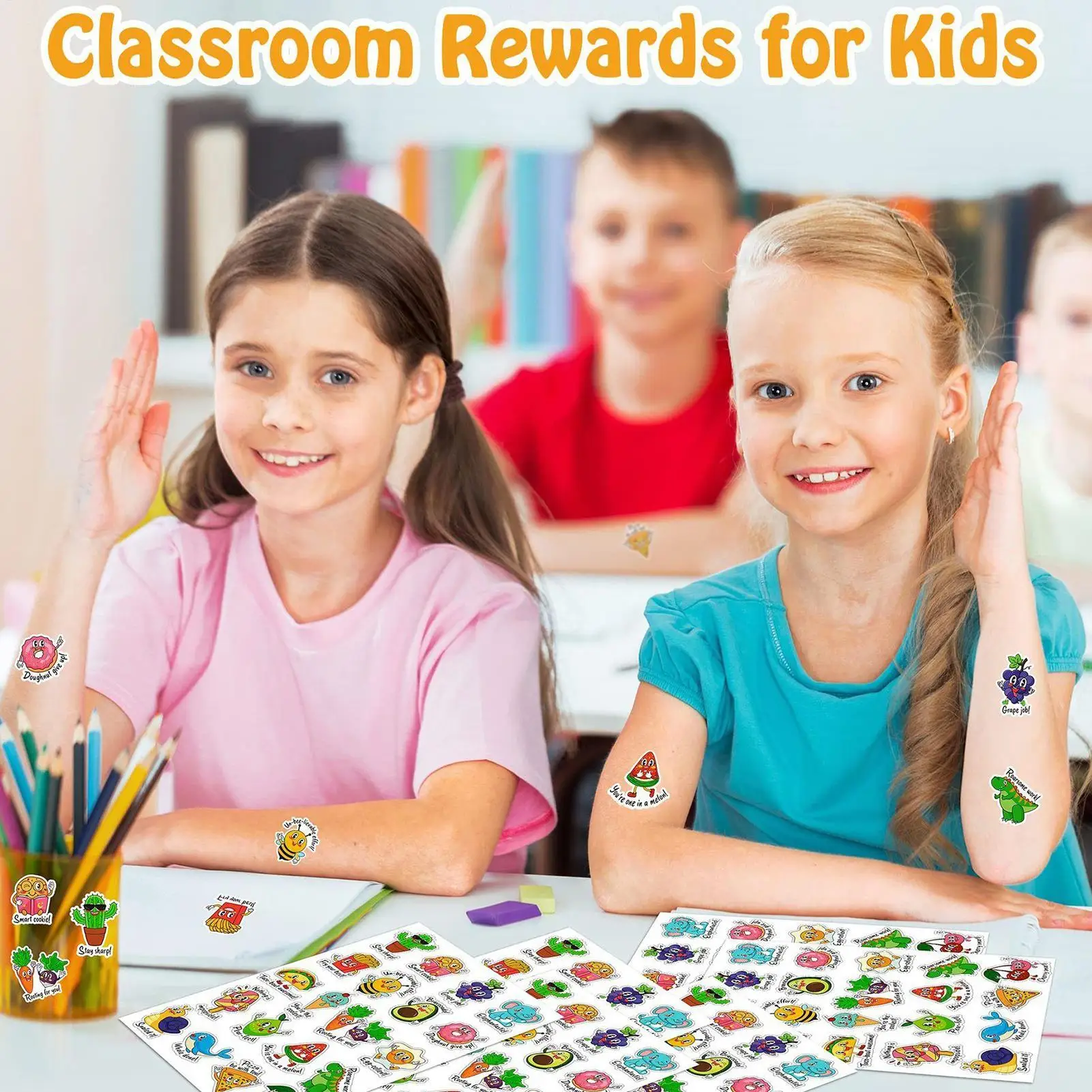 Punny Stickers Teacher Fruits Animals Stickers Pun Decals 800 Pieces Children Stationery Decals Aesthetic For Skateboard Water