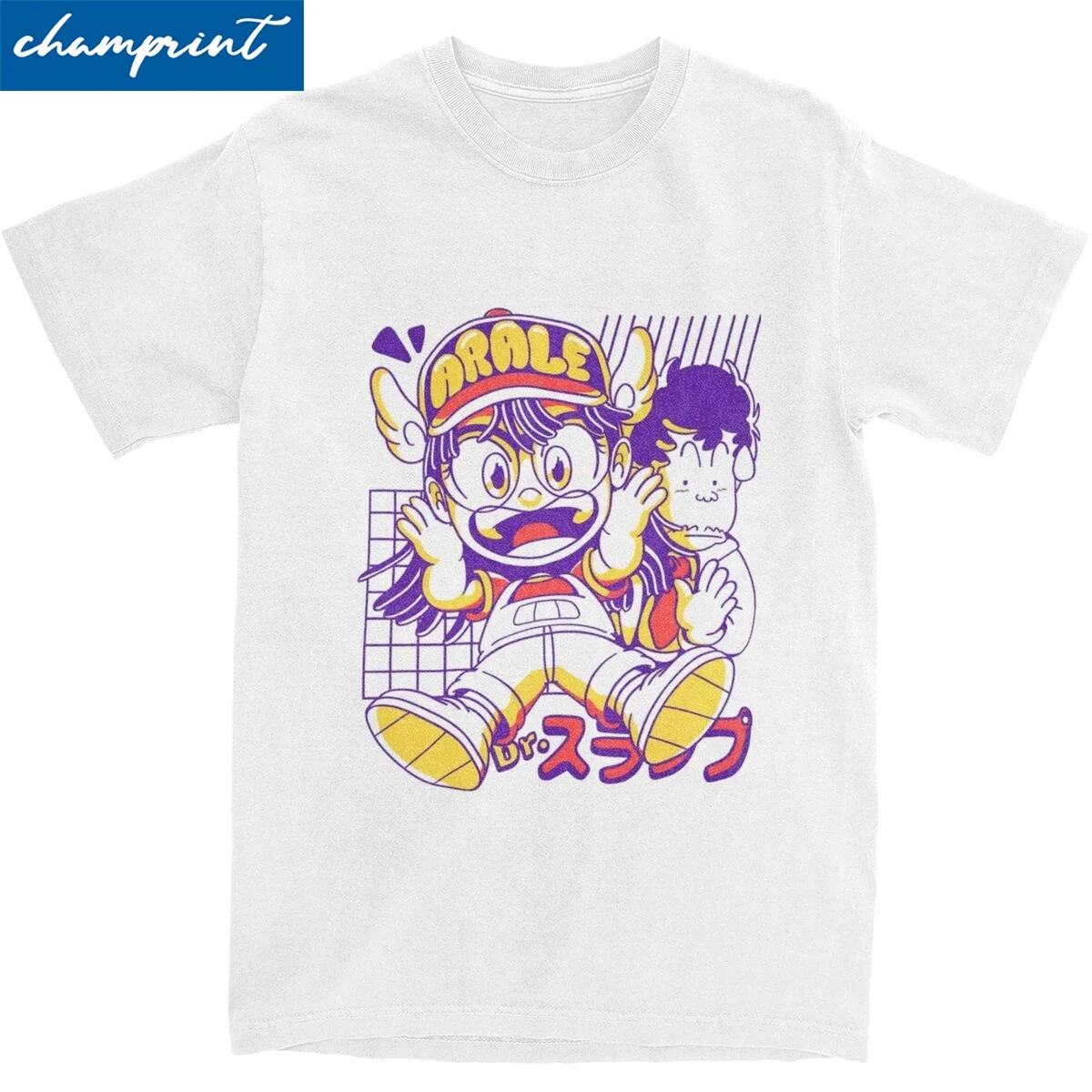 Cute Arale Dr Slump T-Shirts Men Women Novelty Cotton Tee Shirt Round Collar Short Sleeve T Shirt New Arrival Clothing