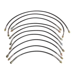 High Pressure Hose Stainless Steel Spring Braided Fill M10 1/8NPT 1/8BSPP 30CM 40CM 50CM 60CM 90CM Sodastream Refill Station