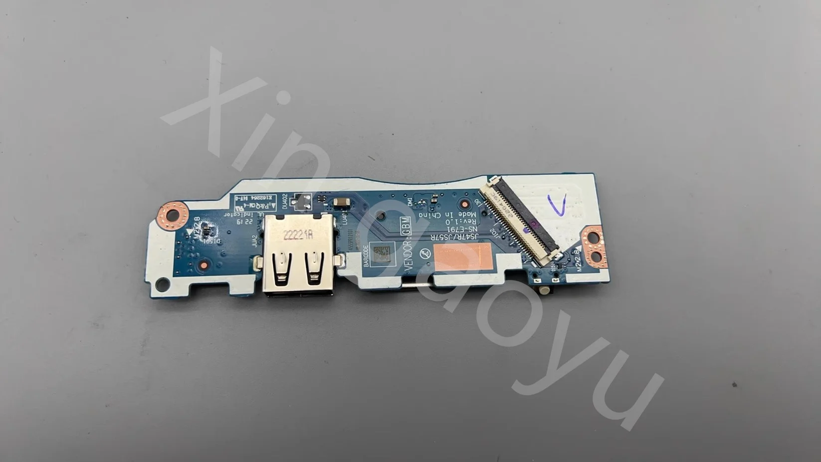 Placa de alimentación Original para Lenovo IDEAPAD 1 14IGL7, lector Crad, placa USB con Cable NS-E791 100%, prueba perfecta