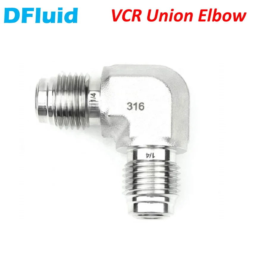 

VCR Fitting Male Union ELBOW Stainless Steel 316 Face Seal Fitting UHP Fitting 1/4 3/8 1/2 3/4 inch High Purity replace Swagelok