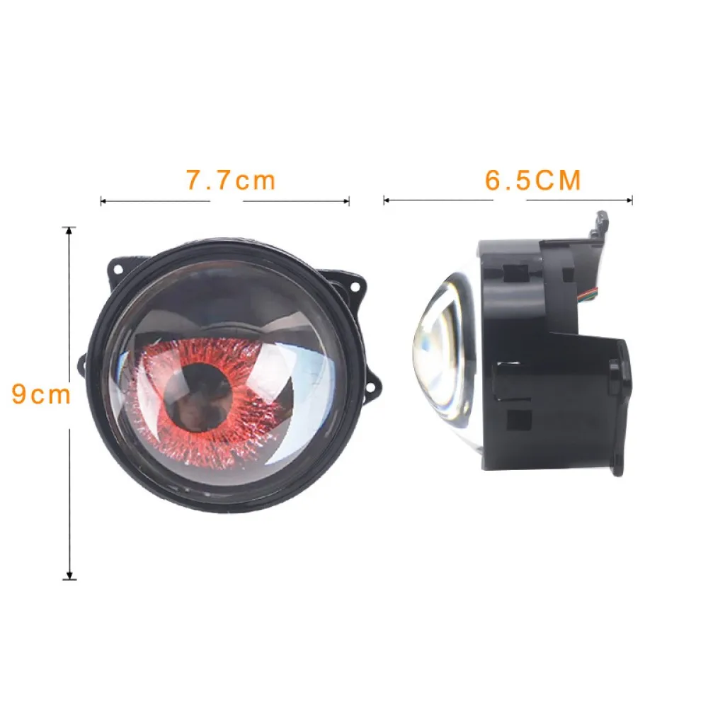 Car Eye LED Light,3 Inch LED Devil Eye DRL Aftermarket Auto Accessories with remote control control 12V Volta Retrofit