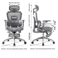 Mesh Chair Ergonomic Office Desk Chair With Lumbar Support Swivel Rolling Home Office Computer Room Sedia Da Scrivania Furniture
