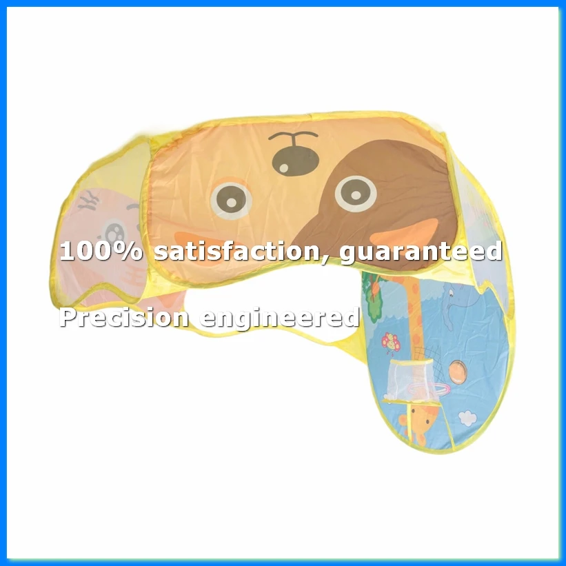Baby Ball Pool Baby Play Tent Portable Baby Ball Ocean Pool and Basketball Hoop Animal Theme-SPMI