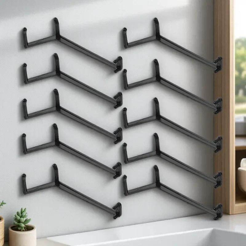 10 قطع من مشابك توزيع فرع النباتات السوداء لأشجار الفاكهة وأدوات تثبيت الحديقة وإطار ممتد قوي بين الرجلين