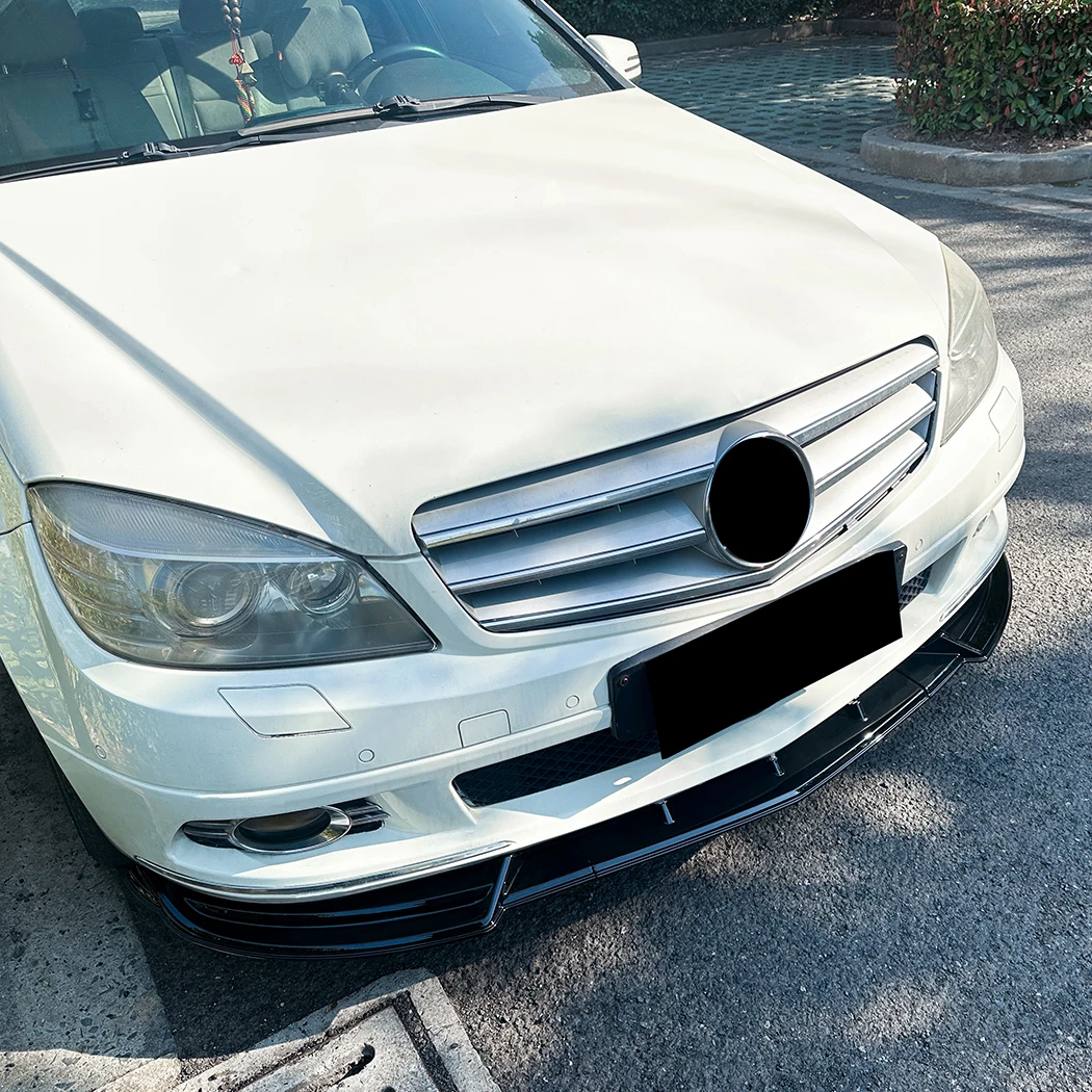 

Car Front Bumper Lip Splitter Diffuser Lip Body Kit Auto Spoiler Bumper For Mercedes C-Class W204 2007-2010 Standard Edition