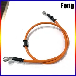 Lengh 40cm-150cm Hydraulic Brake Hose Universal Brake Hose Line Steel Brake Cable Banjo Head Both Sides 28 ° For Motorcycle