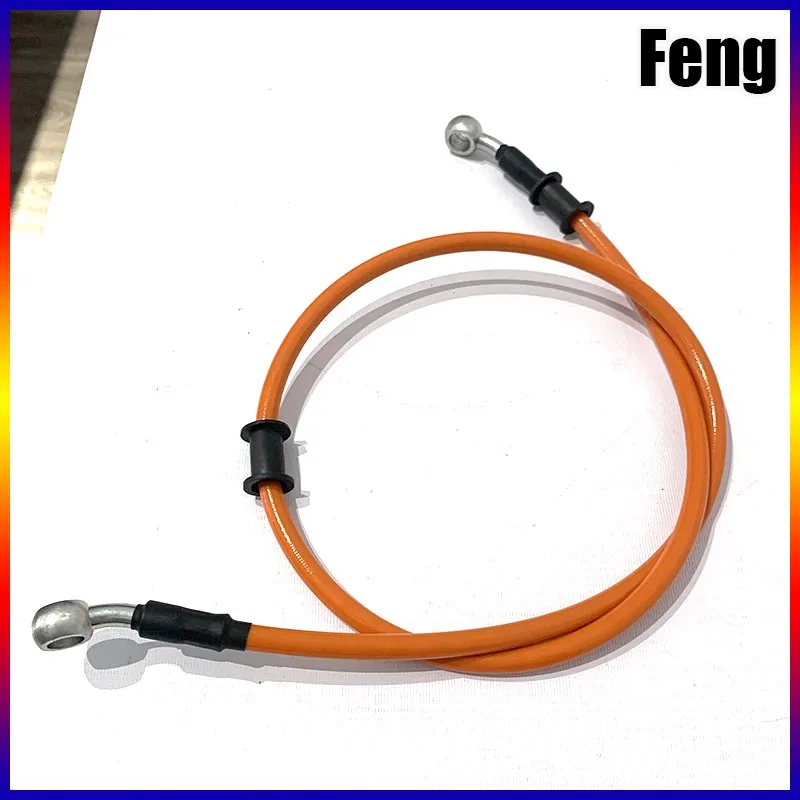 Lengh 400mm-1500mm Hydraulic Brake Hose Universal Brake Hose Line Steel Brake Cable  Banjo Head Both Sides 28 ° For Motorcycle