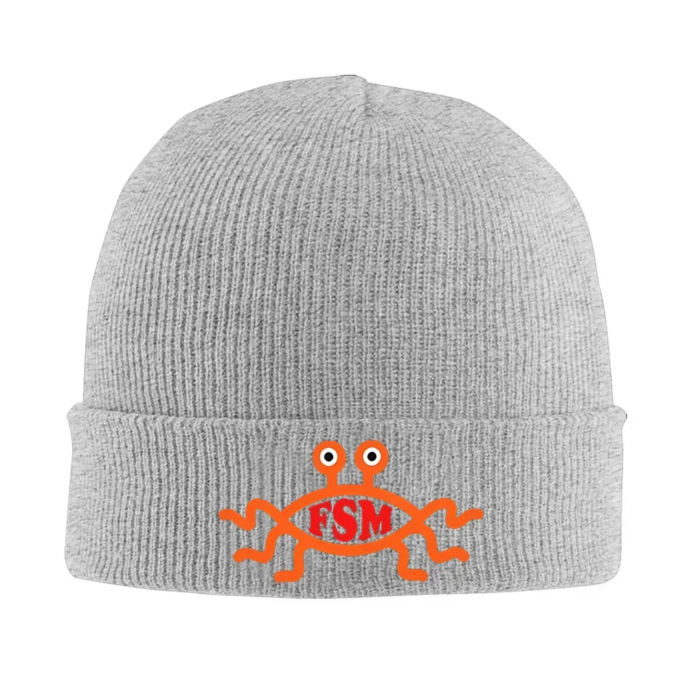 2026 Flying Spaghetti Monster orange creature eyes Men Women Unisex Knitted Hat Beanie Pullover Cap Winter Thermal Warm Christma view 3