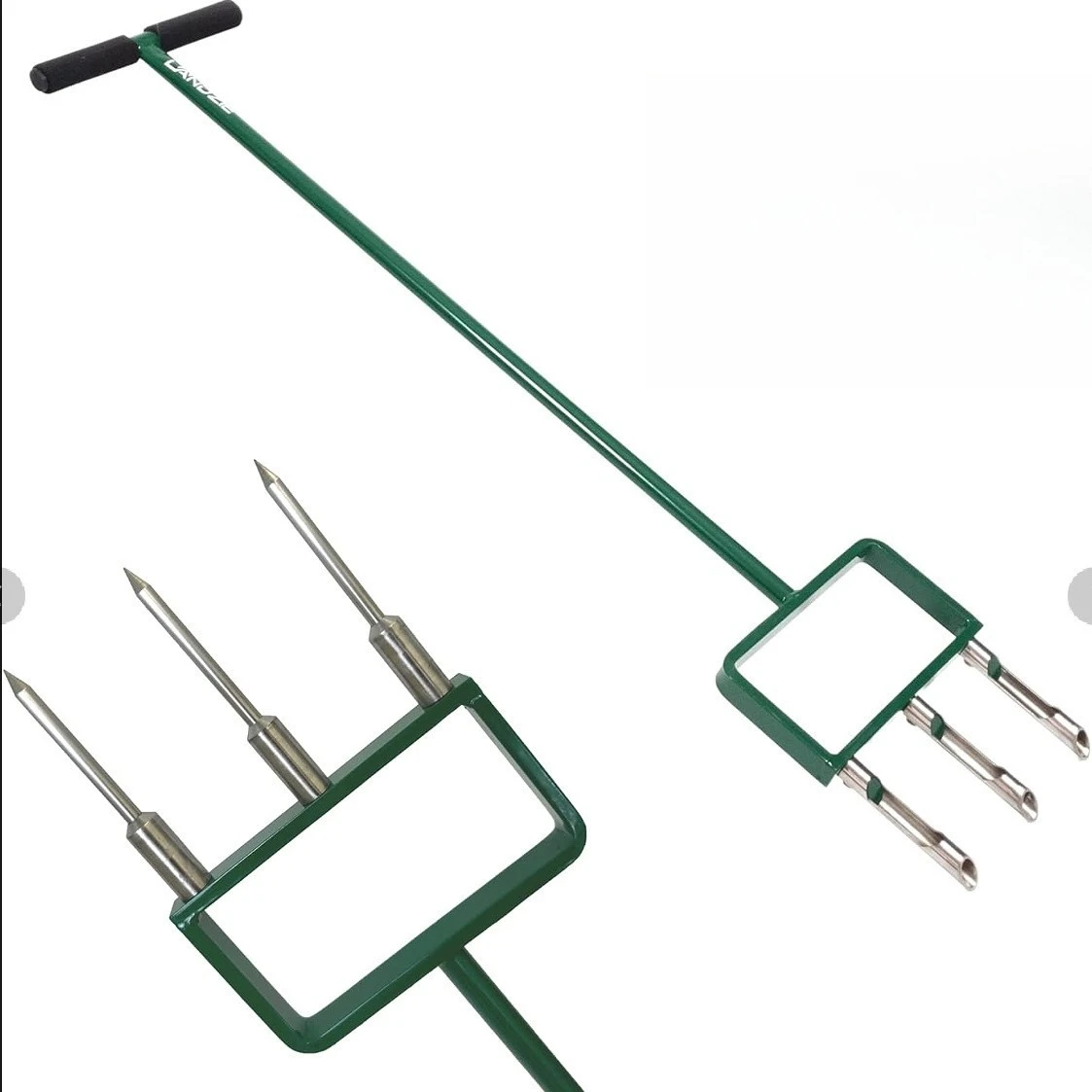 

2 in 1 Hollow Tine Lawn Aerator Tool L Manual Lawn Plug Aerator and Aerator Lawn Tool for Soil Compaction Yard Tools
