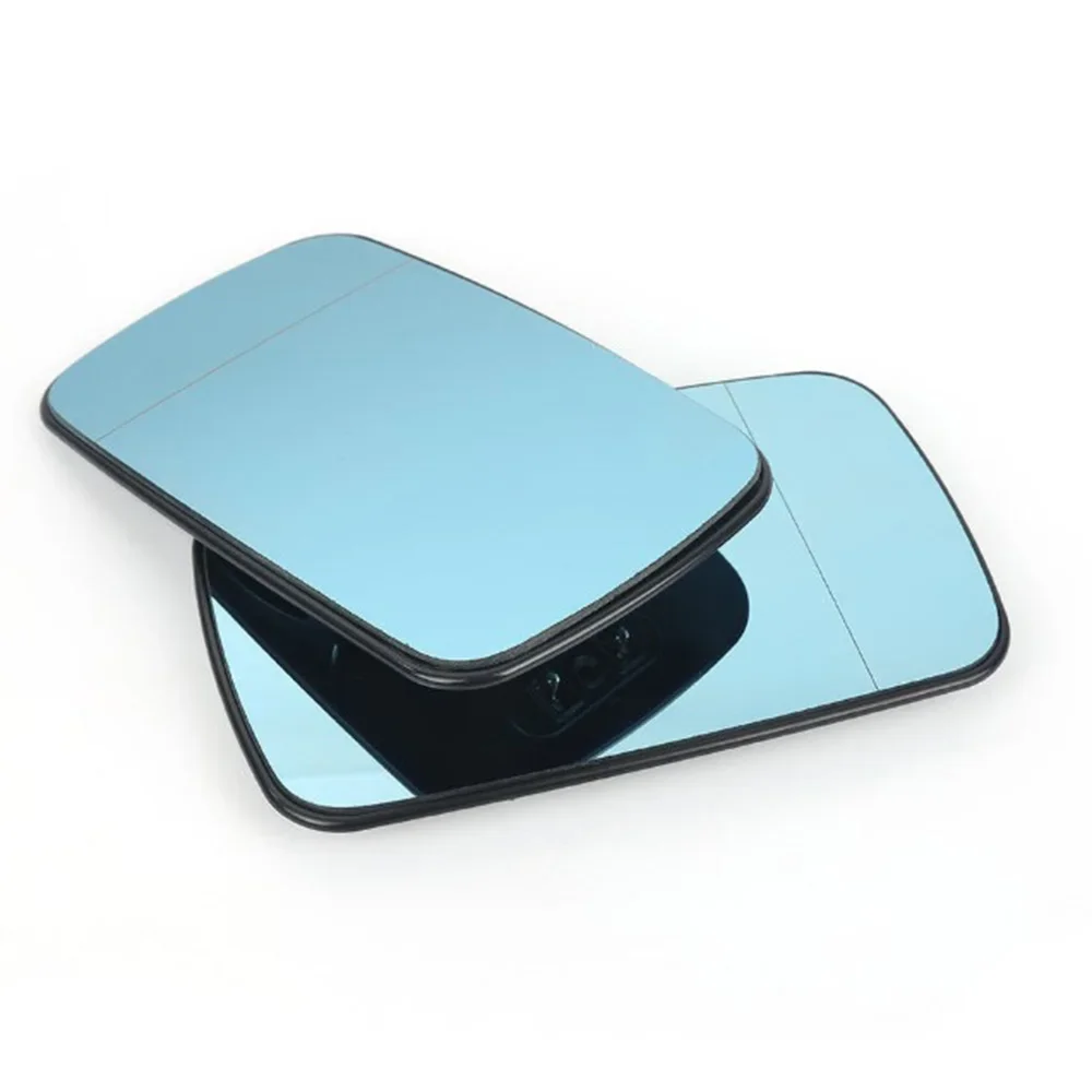 

1 Pair Car Rearview Side Mirror Blue Wide Angle Set For BMW E39 E46 320i 330i 325 Heating Exterior Parts Decorations