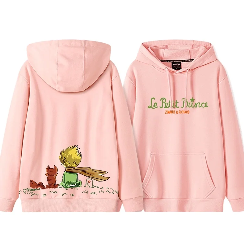 Call Story The Little Prince men women Sweater hoodie hand drawn stylecartoon  hooded hoodie autumn winter plush  street loose