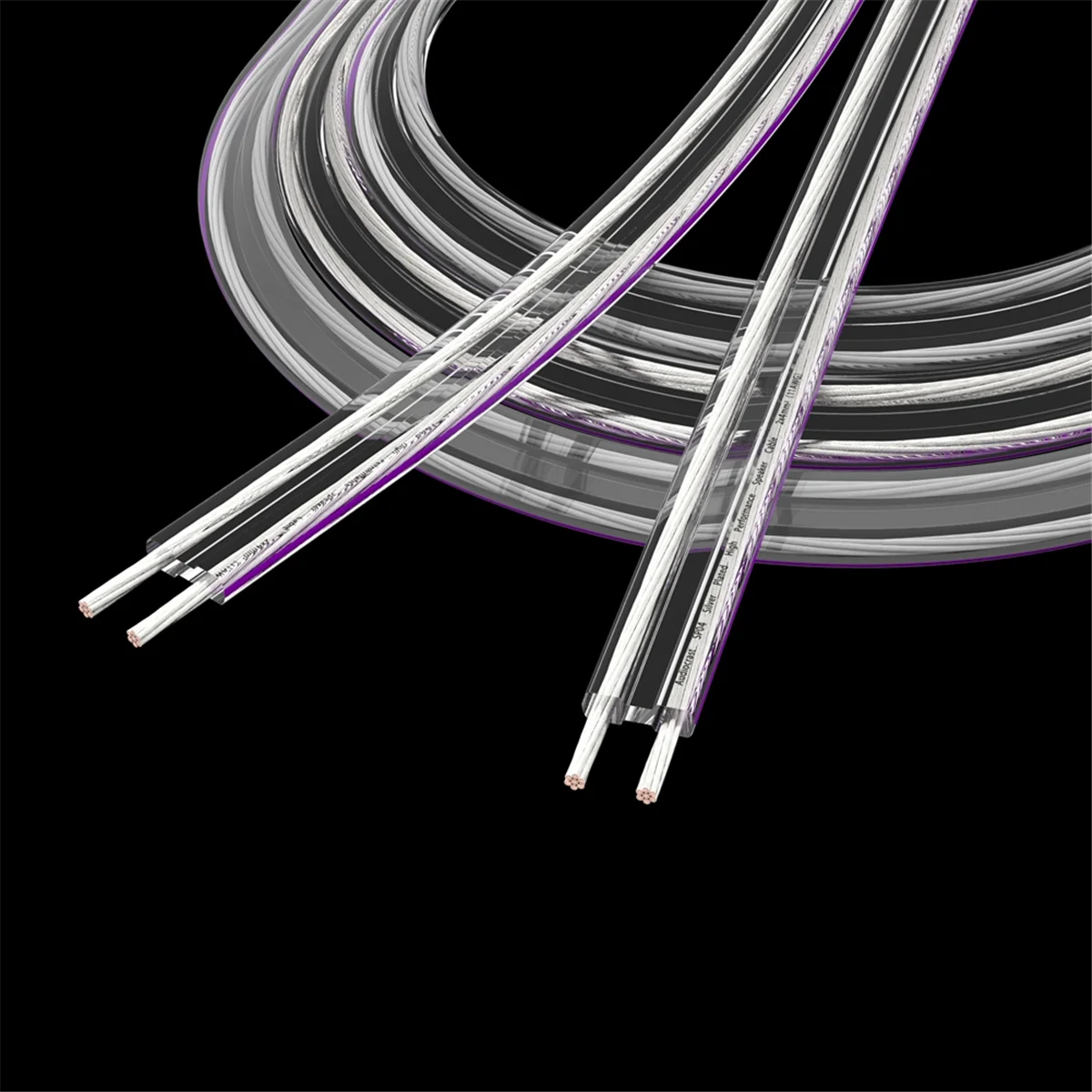 

Розничная торговля! 11AWG посеребренный динамик OFC из чистой меди, аудиокабель динамика для динамиков Hi-Fi, маркировка объемной полярности, 1 м