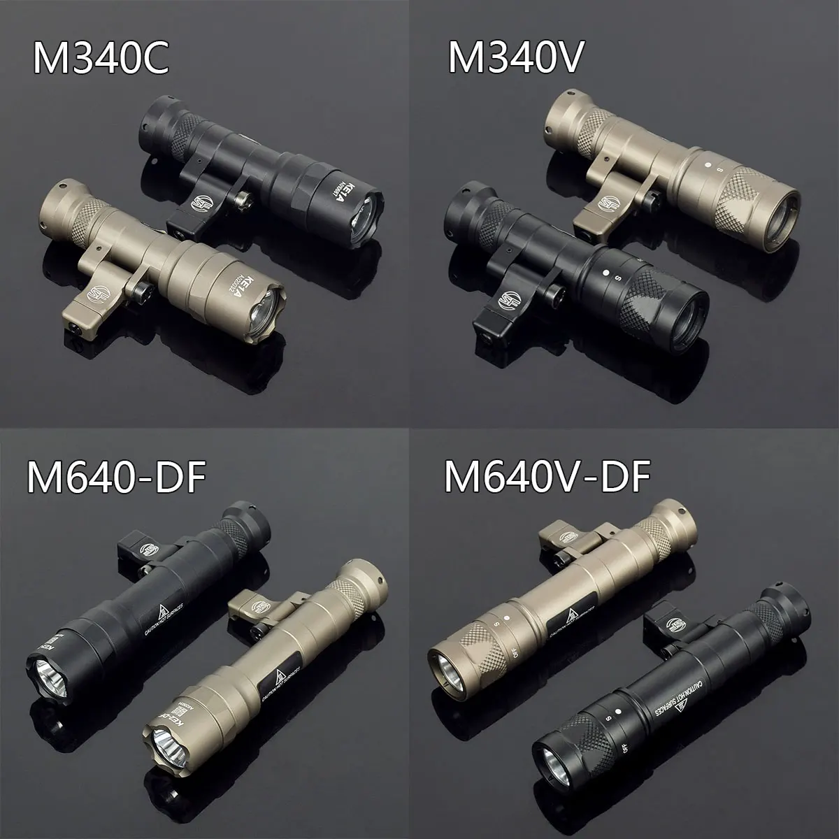 Surefire M340 M600 M640 SF Tactical LED Flashlight M340V Strobe Scout Light 20mm Picatinny Rail M LOK Mount Airsoft Hunting Lamp