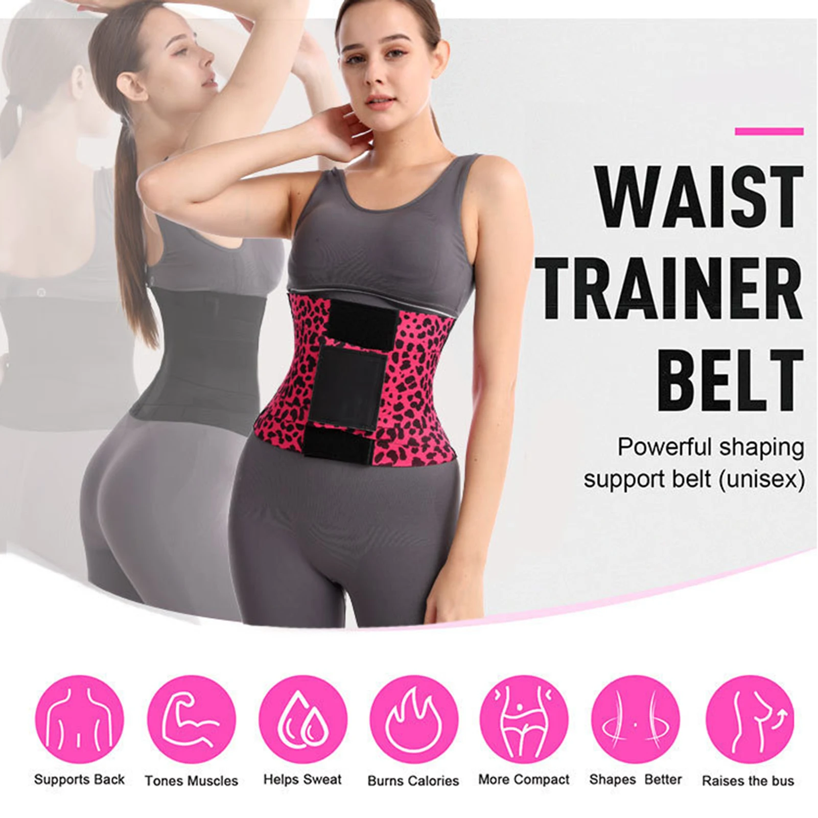 

Unisex Waist Trainers Belt for Men and Women with High-Elasticity and Breathable Mesh