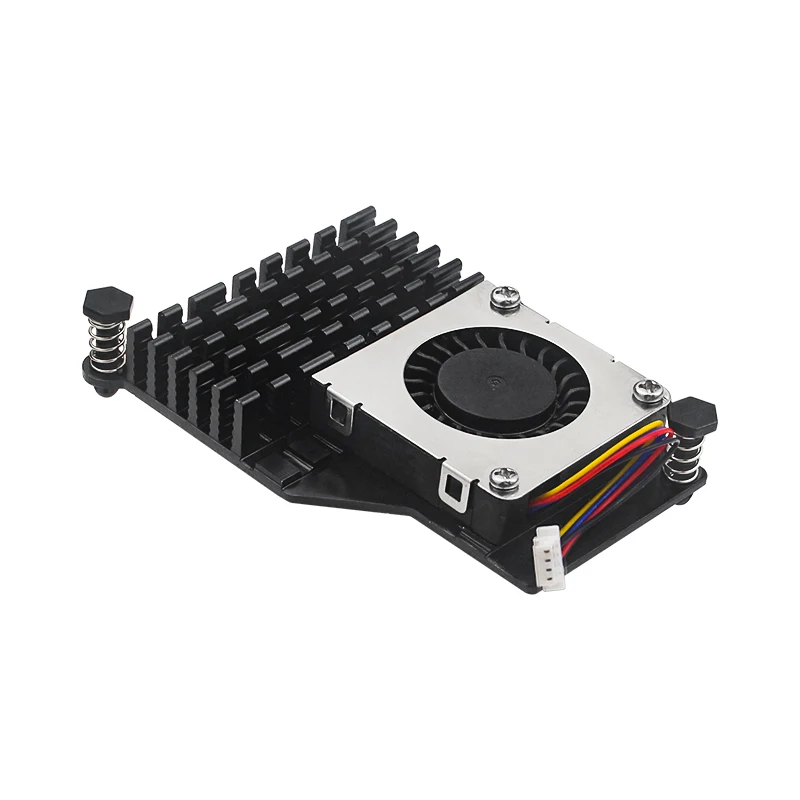 Raspberry Pi 5 Aktiver Kühler, Aluminium-Kühlkörper, PWM-geschwindigkeitsverstellbarer Lüfter, Schwarz, Silber, Blau, Kühlkörper für RPI 5 Pi5 – Detail 12