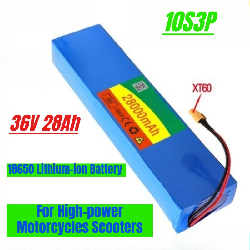 

10S3P 36V 28Ah Battery Pack 18650 Lithium-ion Battery 500W for High-power Motorcycles Scooters