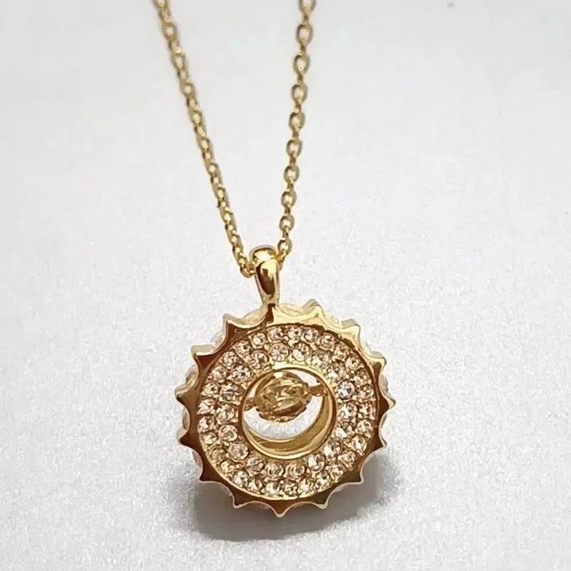 الأصلي 2025 جديد عصري كريستال غرامة مجموعات مجوهرات للنساء روتا الفاخرة القرط سوار قلادة اكسسوارات الحفلات