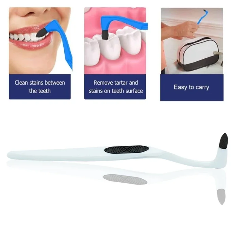 Portable Hygiene Tool Teeth Polishing Clean Pick Tooth Stain Eraser Tartar Remover Whitening Dental Plaque Brush