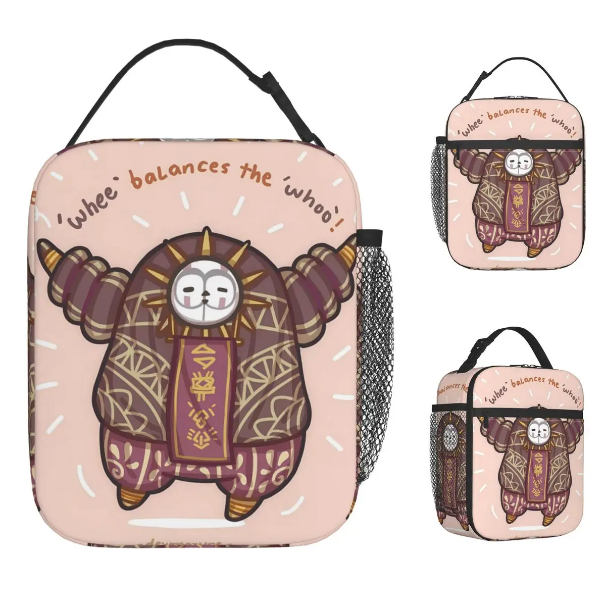 كلير Obscur Expedition 33 Visages حقيبة الغداء في الهواء الطلق الترفيه مصمم أكياس الغداء الحرارية أكسفورد المحمولة معزول حقيبة للحفاظ على البرودة