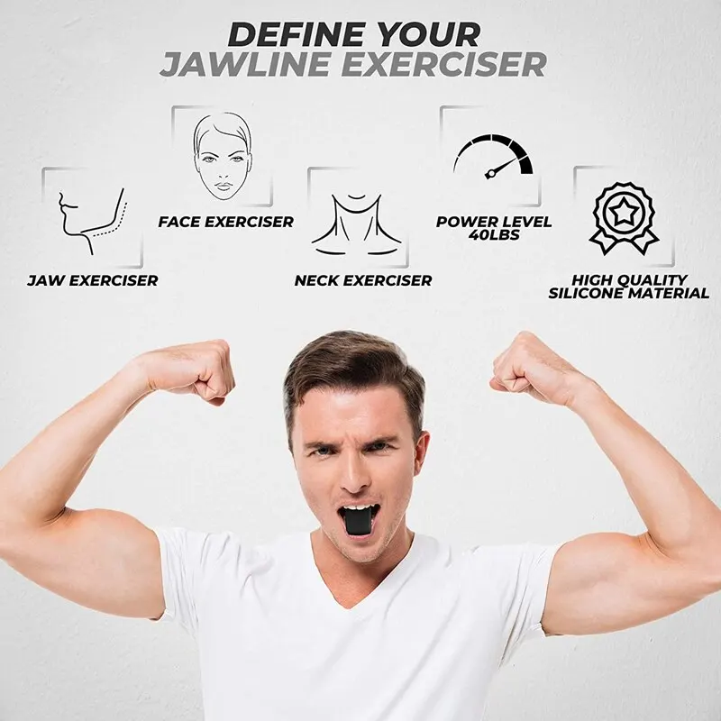 Jawline Exerciser Facial Jaw Muscle Toner Training Fitness Ball Anti-aging Food-grade Silica Face Chin Cheek Lifting Slimming image 4
