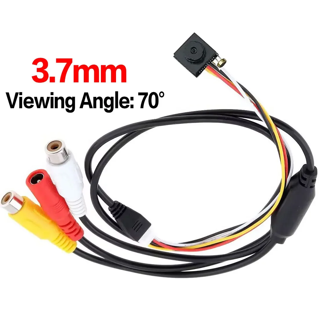 Kamera Video TV Baru Lensa Mini Kamera AV Ukuran Mini Kecil 12X12Mm 700TVL CMOS Warna CCTV Pengawasan Keamanan Rumah