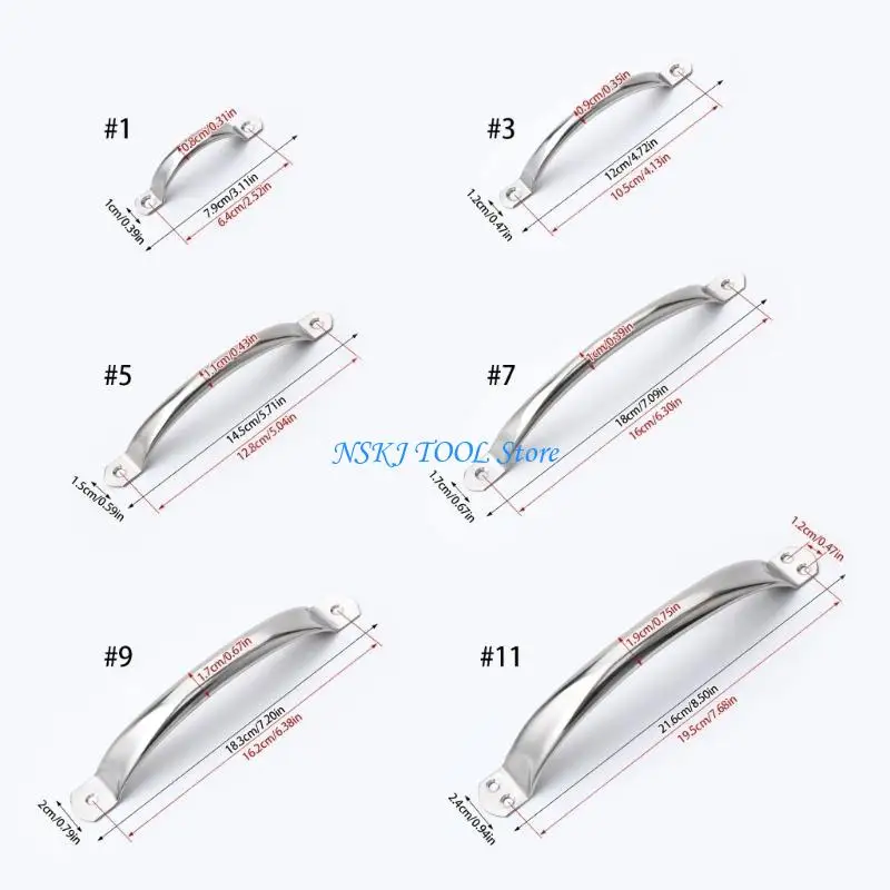 L8RC Anti-Rost-Edelstahl-Küchengriff, sicher für Wohnmöbel, verbessert