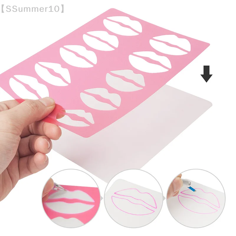【SSummer10】Universal Eyebrow Lip Stencil Template - Skin-Friendly Cost-Saving Beginner Tool for Women【SS】