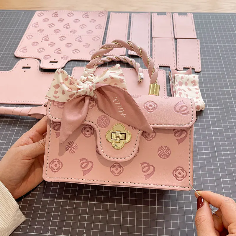 

Women's Bags, DIY Bag diy material bags Hand Sewn Homemade Small Square Bags Hand Woven Cherry Blossom Crossbody Bag Gift