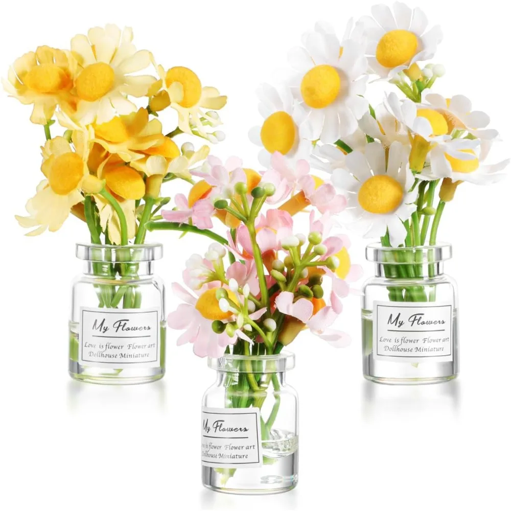 

Car vase, a set of 3 mini vases, used for decorating plastic and glass materials on car dashboard