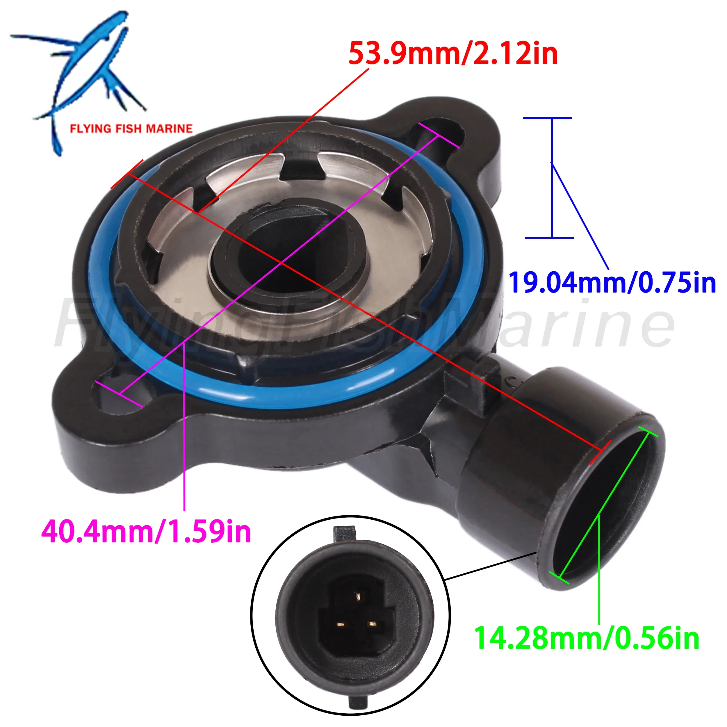 Outboard Motor 853678T 8M0097035 18-7700 Throttle Position Sensor for Mercury Mercruiser V6-V8 EFI MPI / 3857487 for Volvo Penta