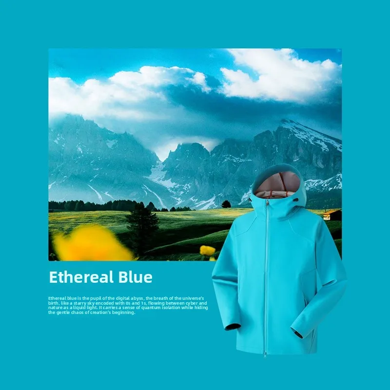 

Outdoor ex Hooded Softell Jaet Tech Tee-Proof Fabric Stand Fit 8 Colors Available Windproof Daily Wear Polyester...