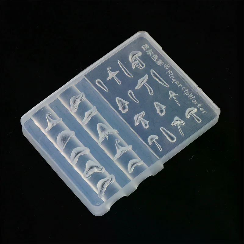Stampo per timbri artistici in silicone Stampo per manicure a forma di fungo per manicure professionale e strumento per gioielli per appassionati