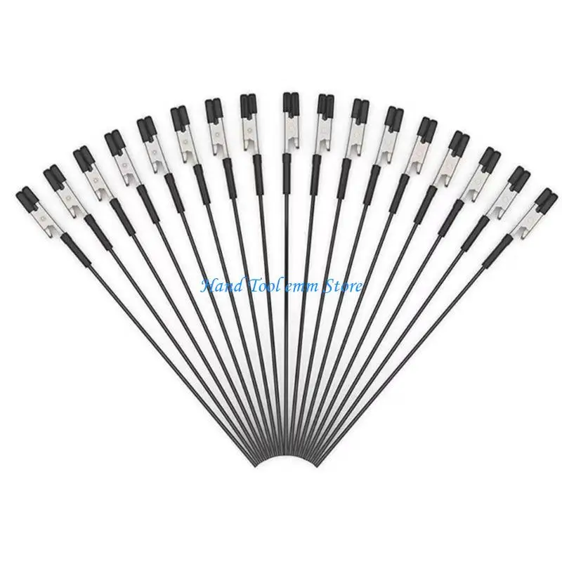 

H37F 12Pcs Metal and Plastic Flexible Clamps with Bendable Neck for Stable Positioning in Electronics Work