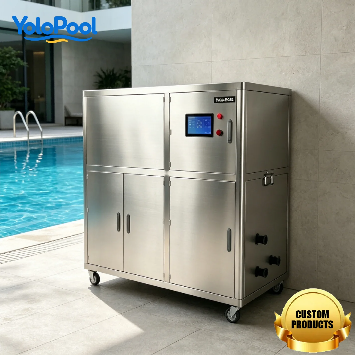 Stainless Steel 304 Integrated Swimming Pool Filter High Efficiency Stable Performance for Pools