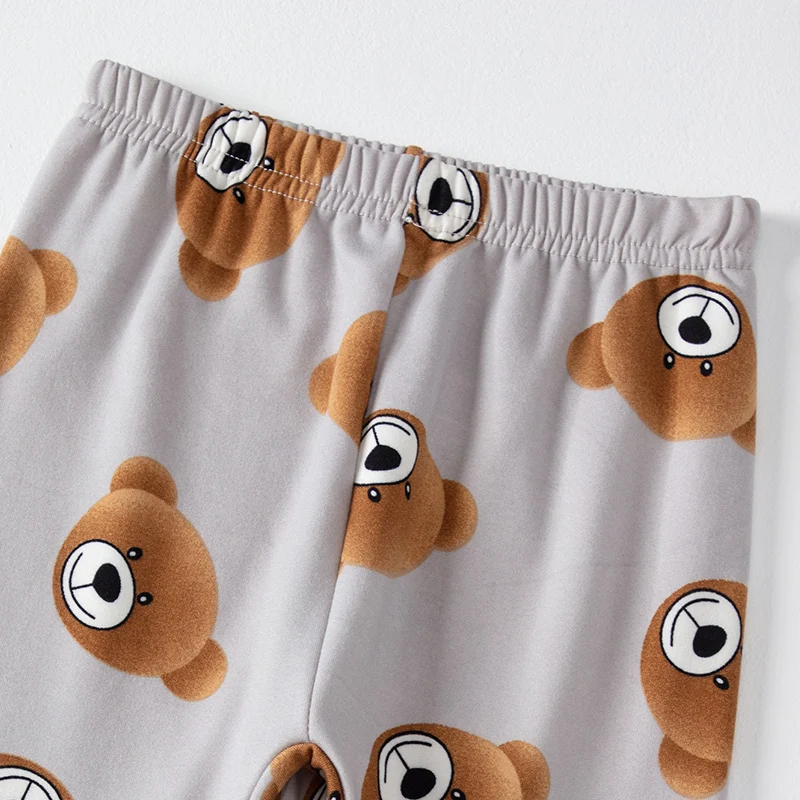 2-teiliges Kinder-Set mit niedlichem Cartoon-Motiv für Frühling/Herbst, bestehend aus langärmligem Oberteil und Hose in verschiedenen Farben, geeignet für Jungen und Mädchen. – Detail 10