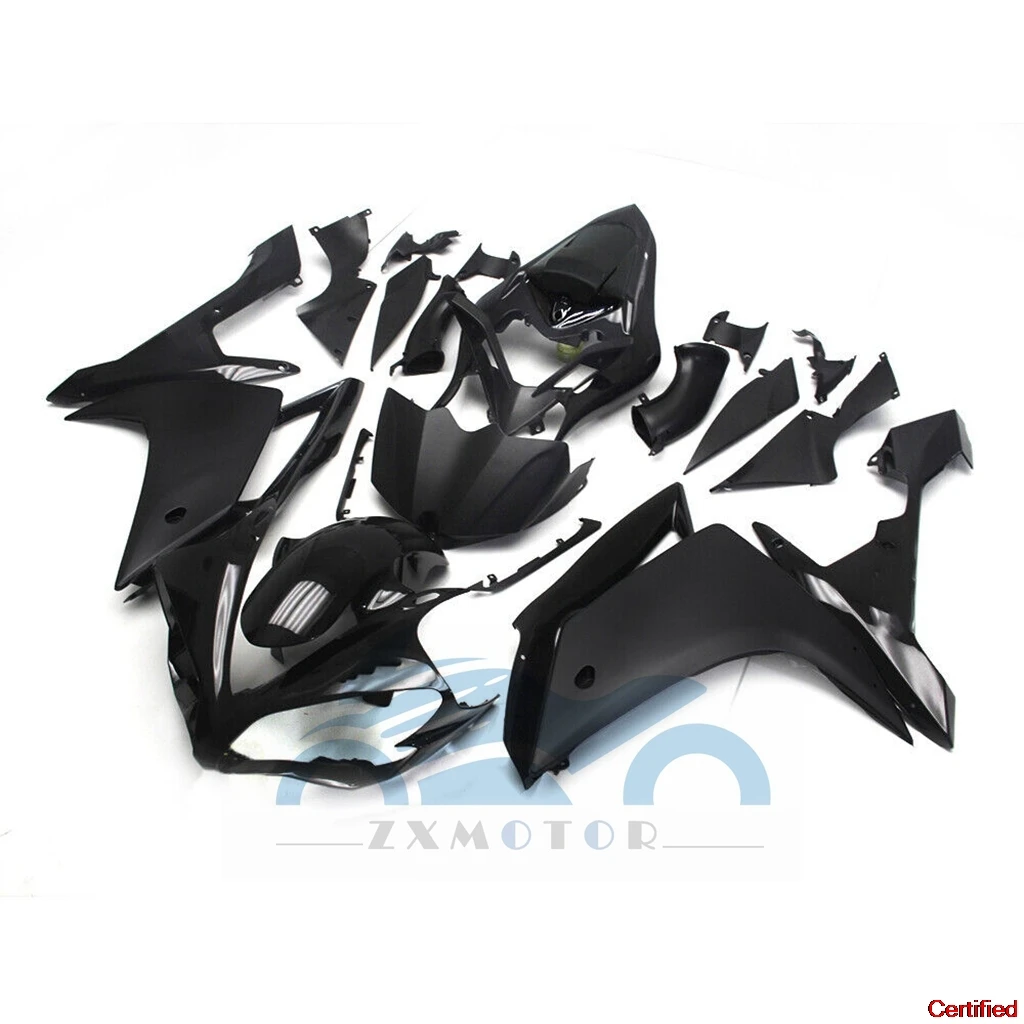 Road Racing Motorcycle Fairings For YAMAHA YZF-R1 2007 2008 YZFR1 07 08 Prime  Complete set Free Custom Bodywork set all black