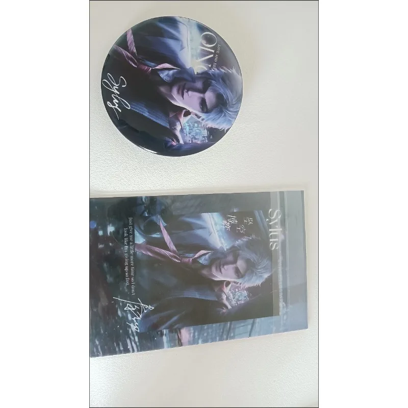 3Pcs/Lot Game Love and Deepspace Exquisite Card And Brooch Sylus Rafayel MO Qi Yu Qin Che Pin Cosplay Badge Clothes Decoration