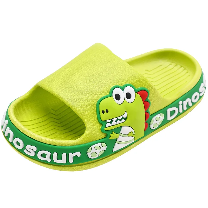 2022 New Cartoon Animal Children Slippers Summer Boys Home Non-slip Bathroom Girls Soft Dinosaur Outdoor Beach Sandals Slippers