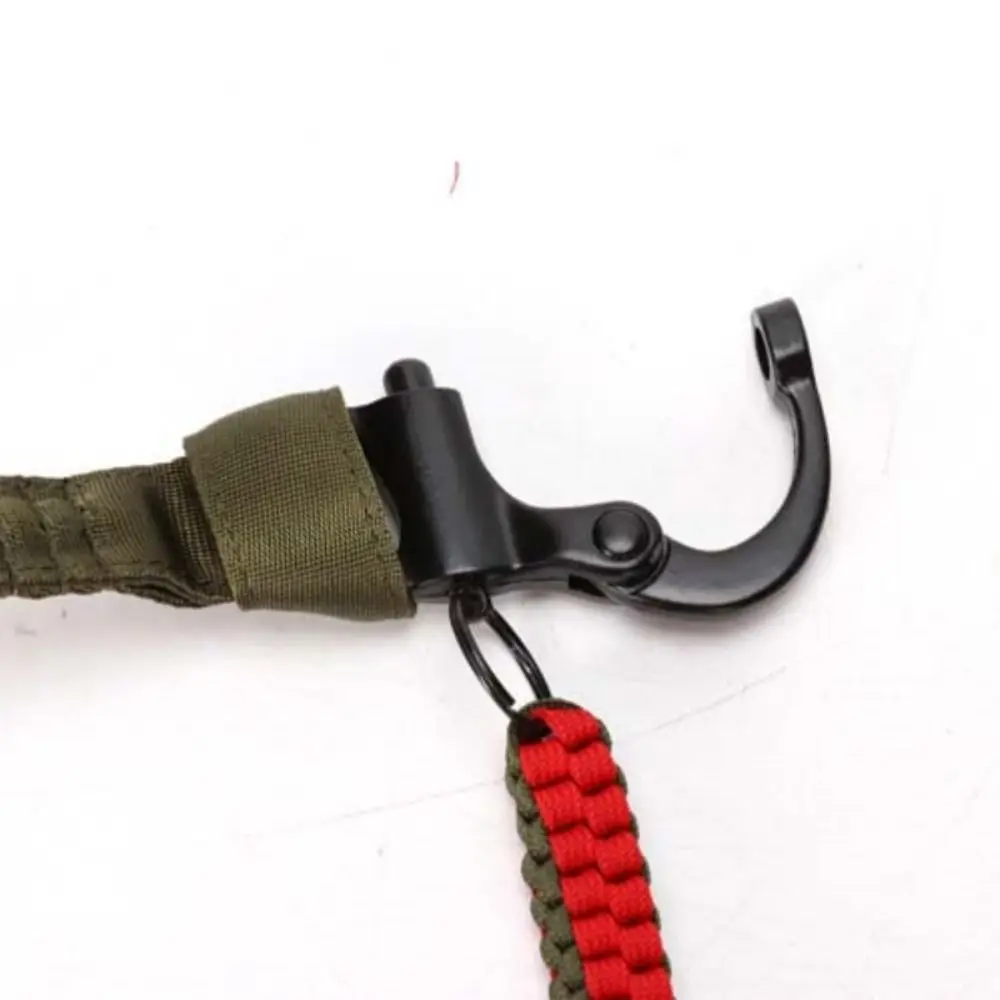 

Быстросъемный защитный слинг для скалолазания, металлическая пряжка, регулируемый ремешок безопасности, 55 см, банджи-ремень, уличная нейлоновая веревка, кемпинг, туризм