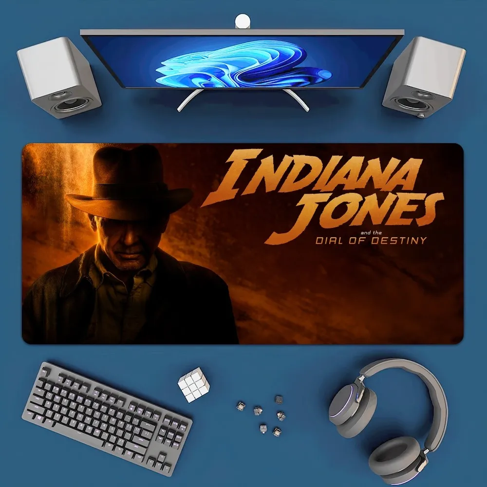 MINISO Indiana Jones Dial Destiny Mousepad Office Large Mouse Mat Keyboard Mats Rubber PC Computer Game Big Anti-slip Mice Mat