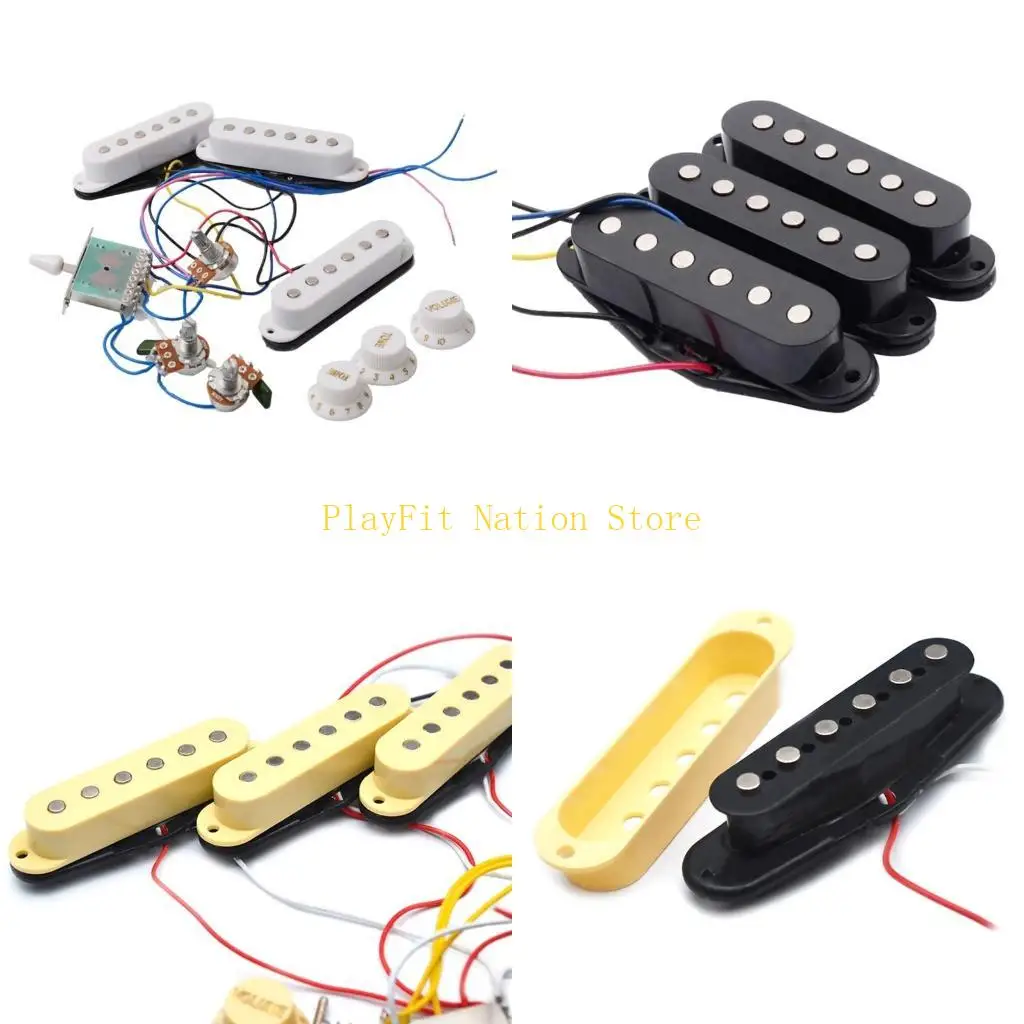 

242F Предварительно смонтированный комплект проводов для гитары с 5-полосным преобразователем для электрогитар