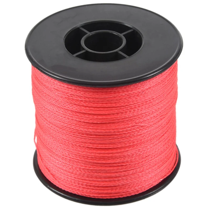 ABVE-3X 500M 100LB 0.5Mm خط صيد مجدول فائق القوة PE 4 خيوط اللون: أحمر #2