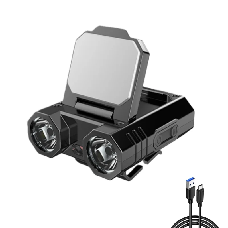 XPE+LED Ingebouwde batterij Verstelbare multi-bron multifunctionele stroomindicator Lichtgewicht koplamp