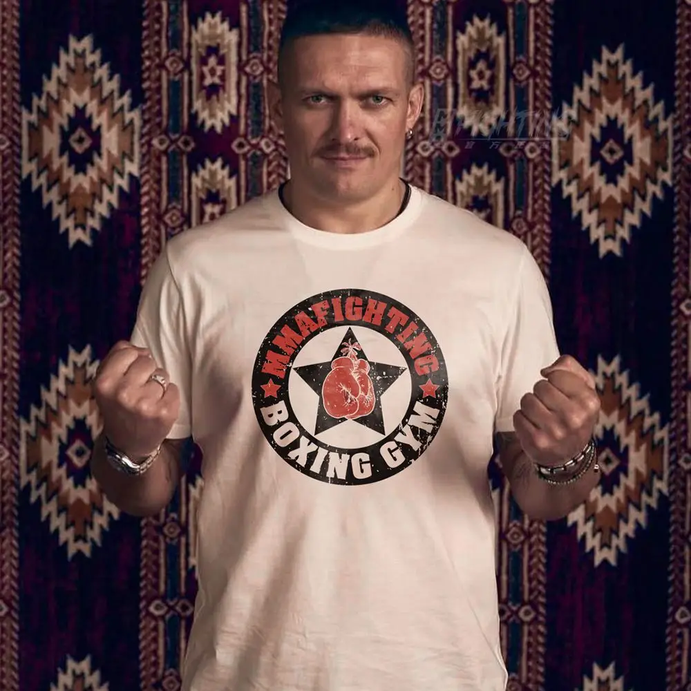 

2025 Новый боксерский американский летний комплект из чистого хлопка с короткими рукавами для мужчин и женщин, повседневный свободный и модный с небольшим вырезом