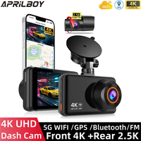 Aprilboy 4K Dash Cam Front 4K Rear 2.5K dashcam car Car video recorder Dvr car 24H Parking Monitor Black Box Car Accessories