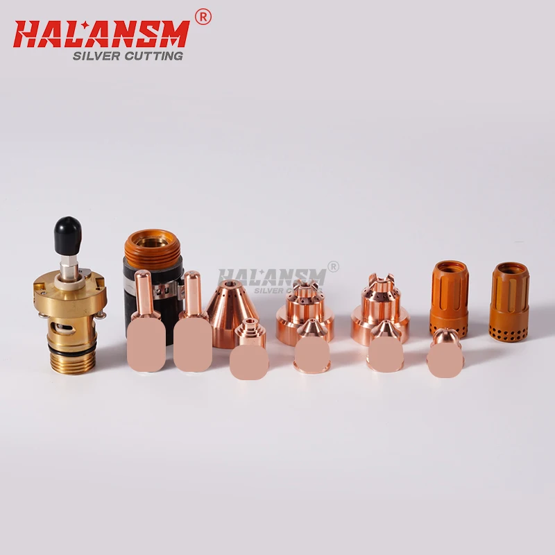 فوهة قطع البلازما عالية الجودة 220990 220816 220819 220941 220930 القطب 220842 درع 220817 220993 ل powmax85/165/105