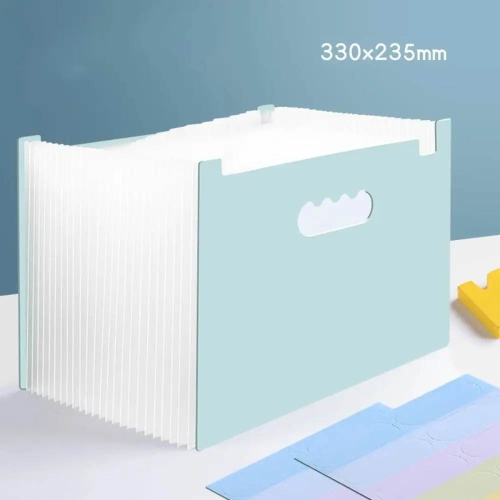 

Multi-layer 25 Pockets File Folder Portable Waterproof A4 Expanding Organ Bag File Storage Large Capacity Paper Organizer