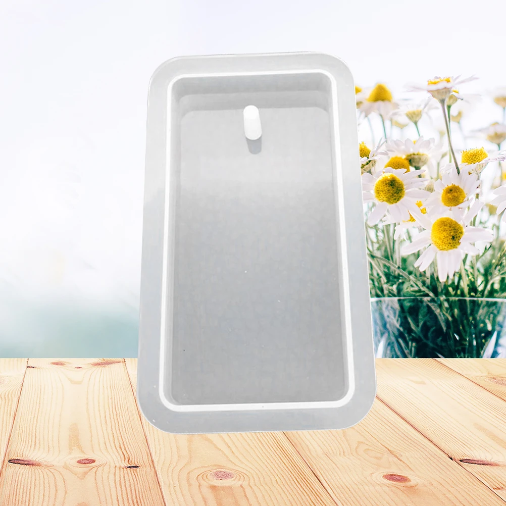 

Silicone Mold Jewelry Casting Rectangular Resin Pendant Hanging Hole Reusable Flexible Easy Clean DIY Earrings Necklace Bracelet